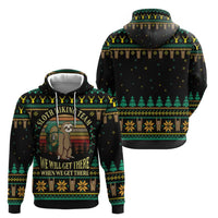 Sloth Team Christmas Holiday Hoodie Sloth Hiking Team DT04 - Wonder Print Shop