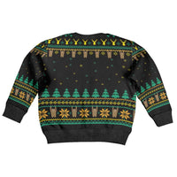 Sloth Team Christmas Holiday Kid Ugly Christmas Sweater Sloth Hiking Team DT04 - Wonder Print Shop