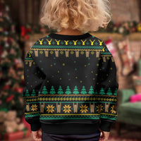 Sloth Team Christmas Holiday Kid Ugly Christmas Sweater Sloth Hiking Team DT04 - Wonder Print Shop