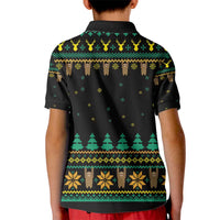 Sloth Team Christmas Holiday Kid Polo Shirt Sloth Hiking Team DT04 - Wonder Print Shop