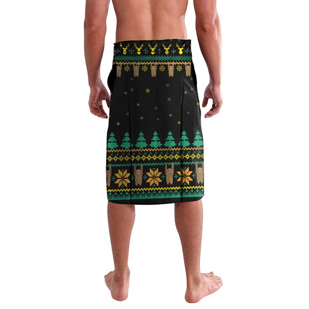 Sloth Team Christmas Holiday Lavalava Sloth Hiking Team DT04 - Wonder Print Shop