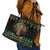 Sloth Team Christmas Holiday Leather Tote Bag Sloth Hiking Team DT04 - Wonder Print Shop