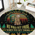 Sloth Team Christmas Holiday Round Carpet Sloth Hiking Team