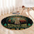 Sloth Team Christmas Holiday Round Carpet Sloth Hiking Team