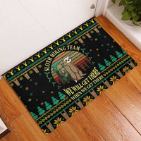 Sloth Team Christmas Holiday Rubber Doormat Sloth Hiking Team DT04 - Wonder Print Shop