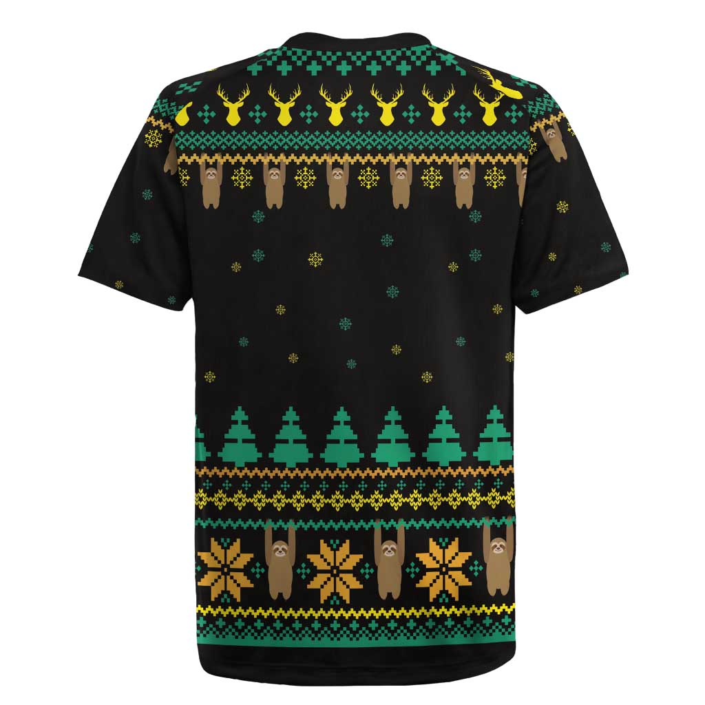Sloth Team Christmas Holiday Rugby Jersey Sloth Hiking Team DT04 - Wonder Print Shop