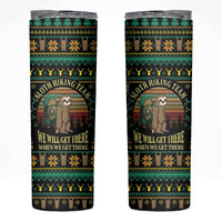Sloth Team Christmas Holiday Skinny Tumbler Sloth Hiking Team DT04 - Wonder Print Shop