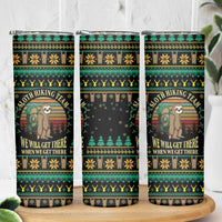 Sloth Team Christmas Holiday Skinny Tumbler Sloth Hiking Team DT04 - Wonder Print Shop