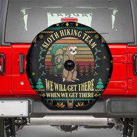 Sloth Team Christmas Holiday Spare Tire Cover Sloth Hiking Team DT04 - Wonder Print Shop