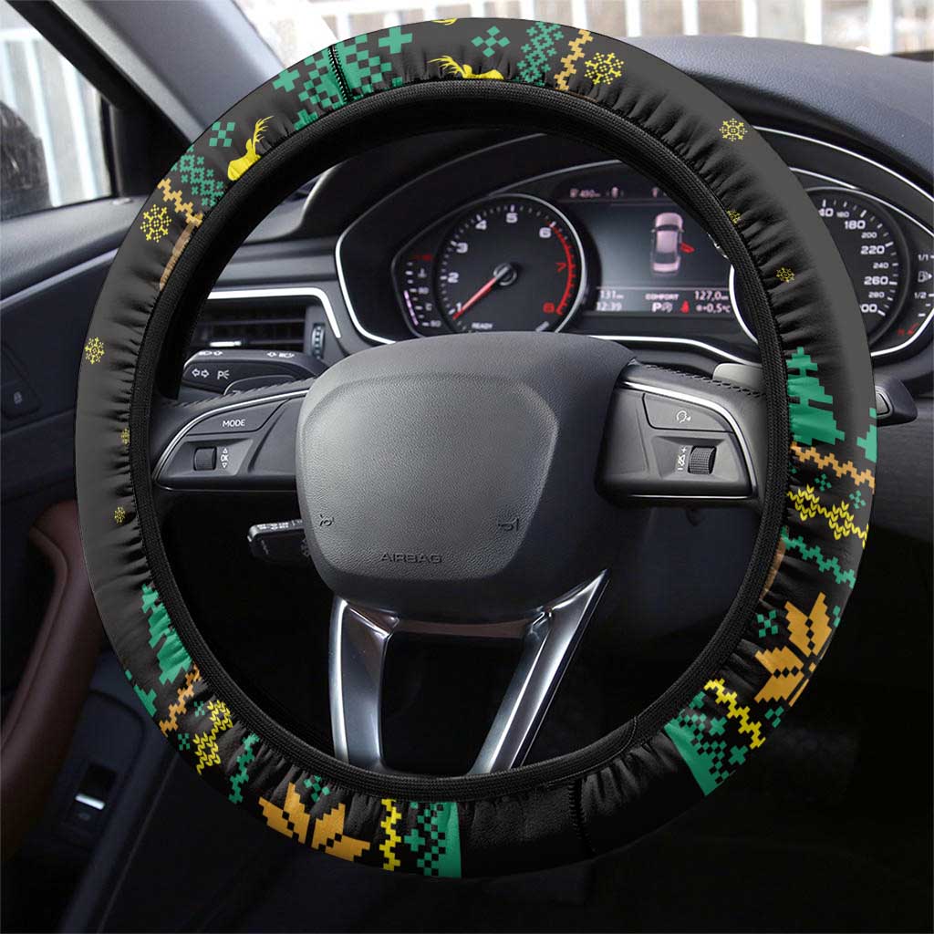 Sloth Team Christmas Holiday Steering Wheel Cover Sloth Hiking Team DT04 - Wonder Print Shop