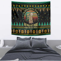 Sloth Team Christmas Holiday Tapestry Sloth Hiking Team DT04 - Wonder Print Shop