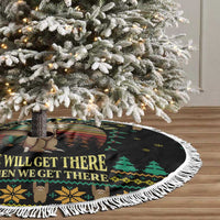 Sloth Team Christmas Holiday Tree Skirt Sloth Hiking Team DT04 - Wonder Print Shop