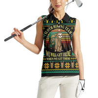Sloth Team Christmas Holiday Women Sleeveless Polo Shirt Sloth Hiking Team DT04 - Wonder Print Shop