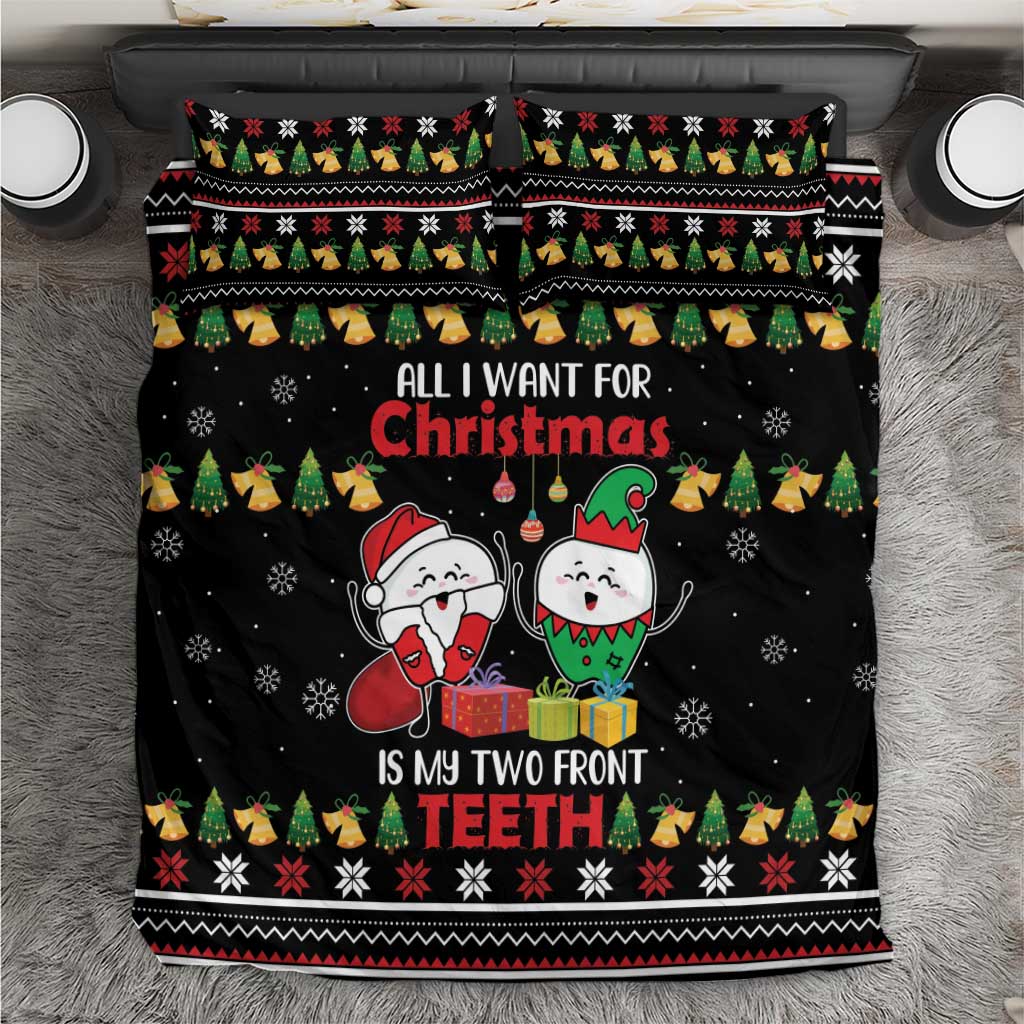 All I Want For Christmas Is My Two Front Teeth Bedding Set DT04 - Wonder Print Shop