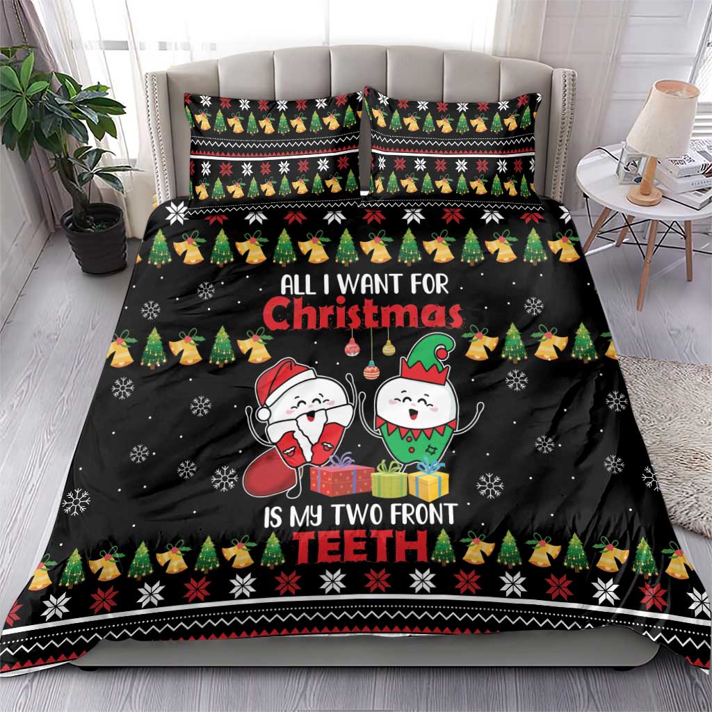 All I Want For Christmas Is My Two Front Teeth Bedding Set DT04 - Wonder Print Shop
