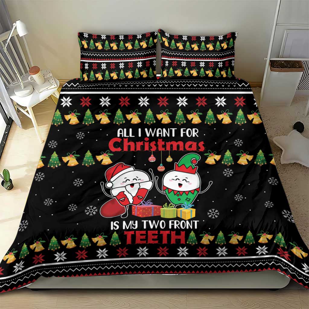All I Want For Christmas Is My Two Front Teeth Bedding Set DT04 - Wonder Print Shop