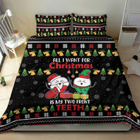All I Want For Christmas Is My Two Front Teeth Bedding Set DT04 - Wonder Print Shop