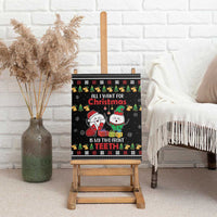 All I Want For Christmas Is My Two Front Teeth Canvas Wall Art DT04 - Wonder Print Shop
