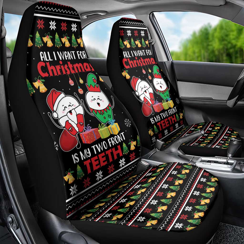 All I Want For Christmas Is My Two Front Teeth Car Seat Cover DT04 - Wonder Print Shop