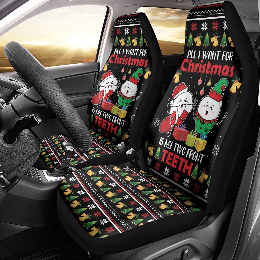 All I Want For Christmas Is My Two Front Teeth Car Seat Cover DT04 - Wonder Print Shop