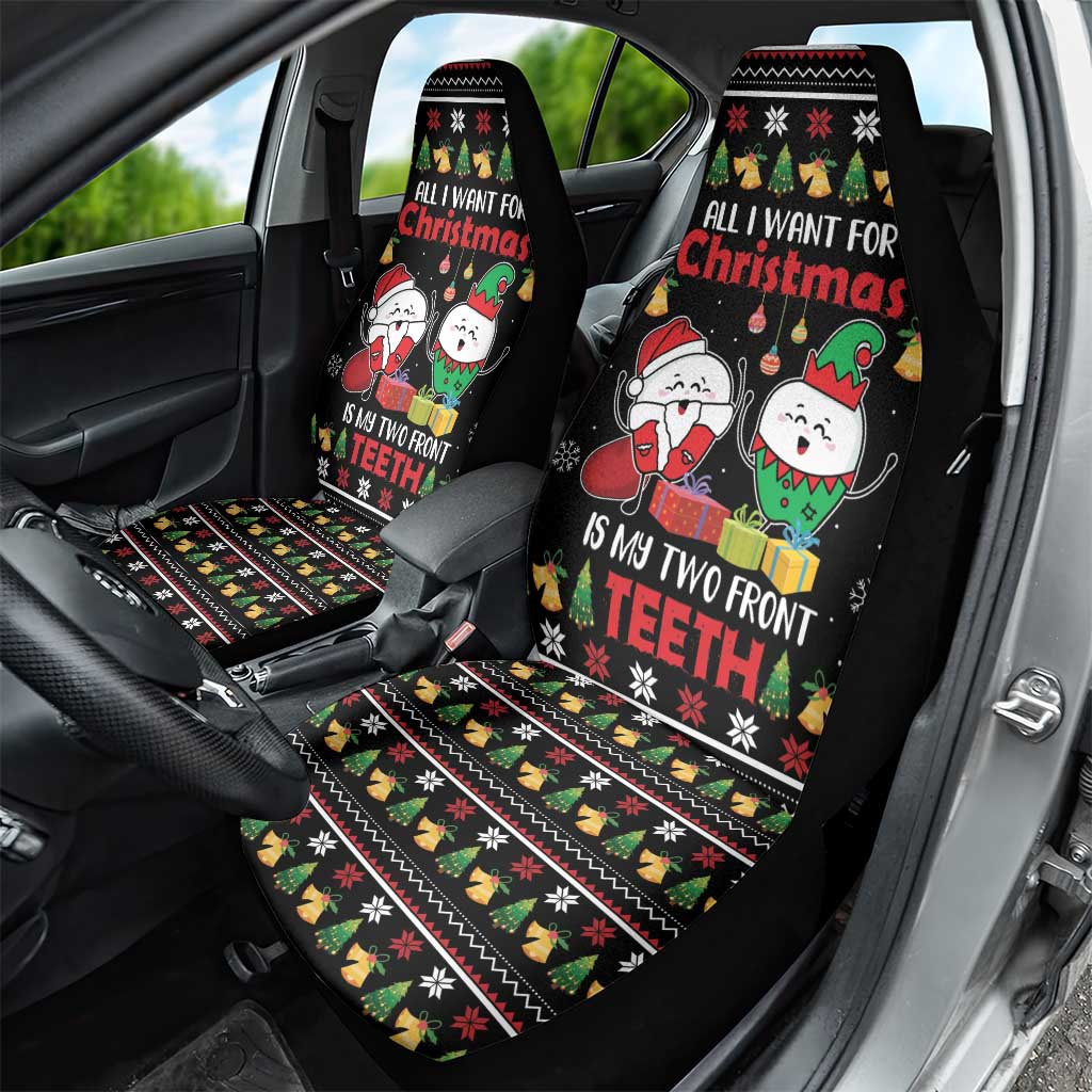 All I Want For Christmas Is My Two Front Teeth Car Seat Cover DT04 - Wonder Print Shop