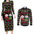All I Want For Christmas Is My Two Front Teeth Couples Matching Long Sleeve Bodycon Dress and Long Sleeve Button Shirt DT04 - Wonder Print Shop