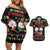 All I Want For Christmas Is My Two Front Teeth Couples Matching Off Shoulder Short Dress and Hawaiian Shirt DT04 - Wonder Print Shop