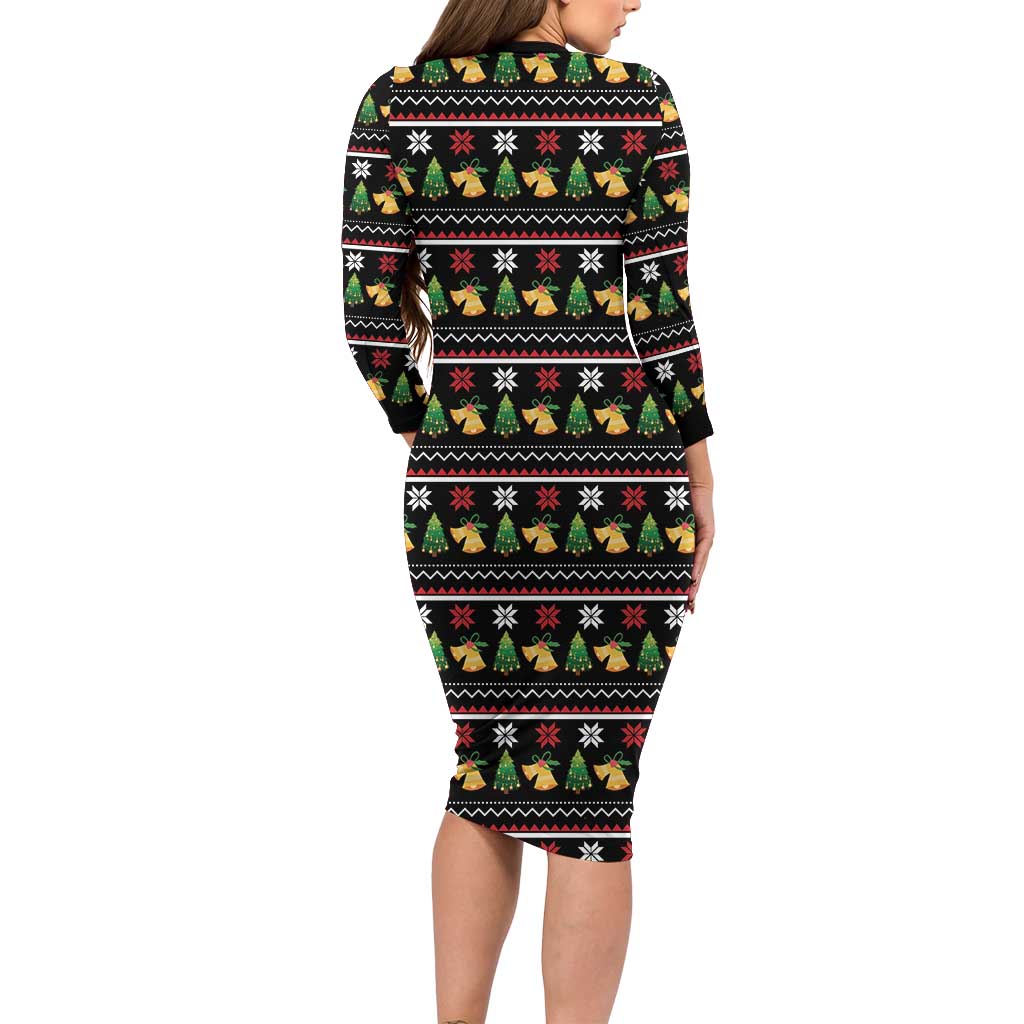 All I Want For Christmas Is My Two Front Teeth Family Matching Long Sleeve Bodycon Dress and Hawaiian Shirt DT04 - Wonder Print Shop