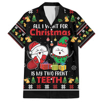 All I Want For Christmas Is My Two Front Teeth Family Matching Off The Shoulder Long Sleeve Dress and Hawaiian Shirt DT04 - Wonder Print Shop