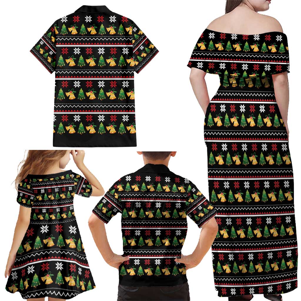 All I Want For Christmas Is My Two Front Teeth Family Matching Off Shoulder Maxi Dress and Hawaiian Shirt DT04 - Wonder Print Shop