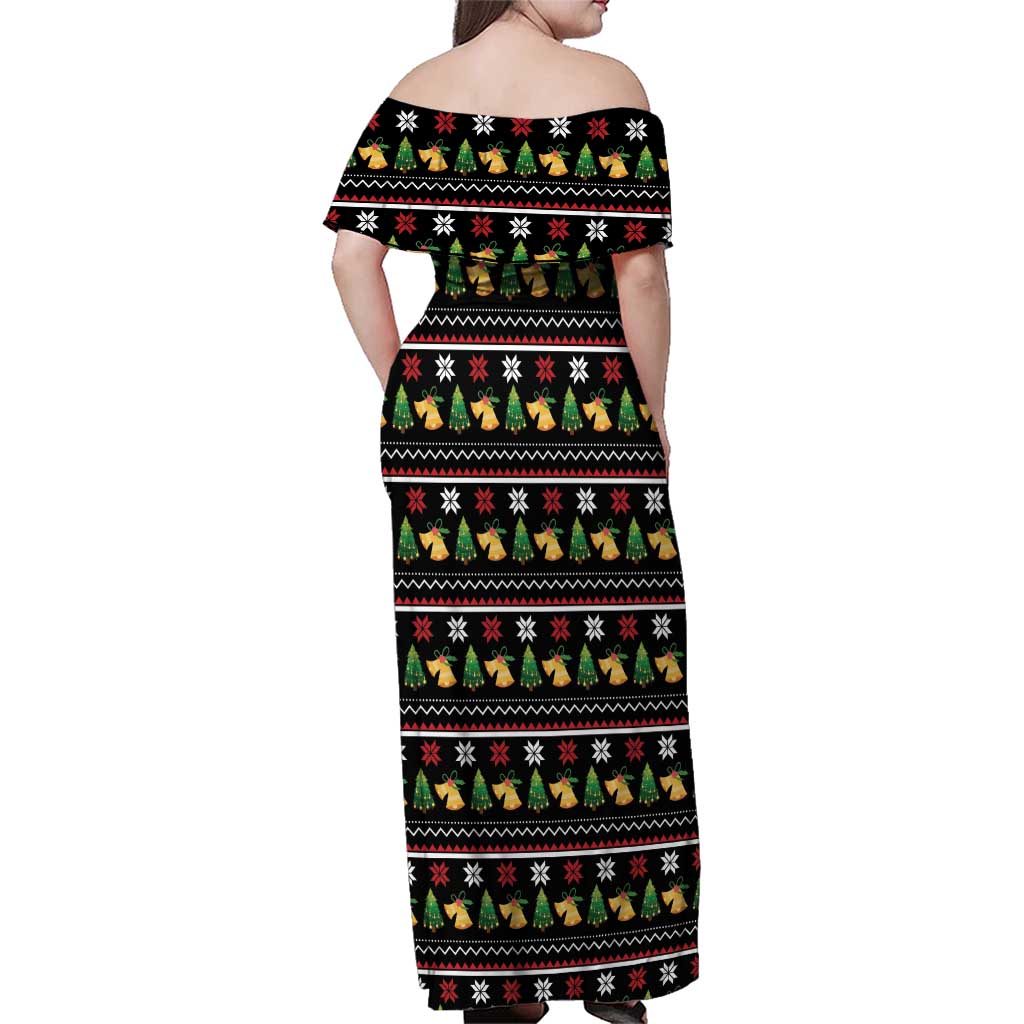 All I Want For Christmas Is My Two Front Teeth Family Matching Off Shoulder Maxi Dress and Hawaiian Shirt DT04 - Wonder Print Shop