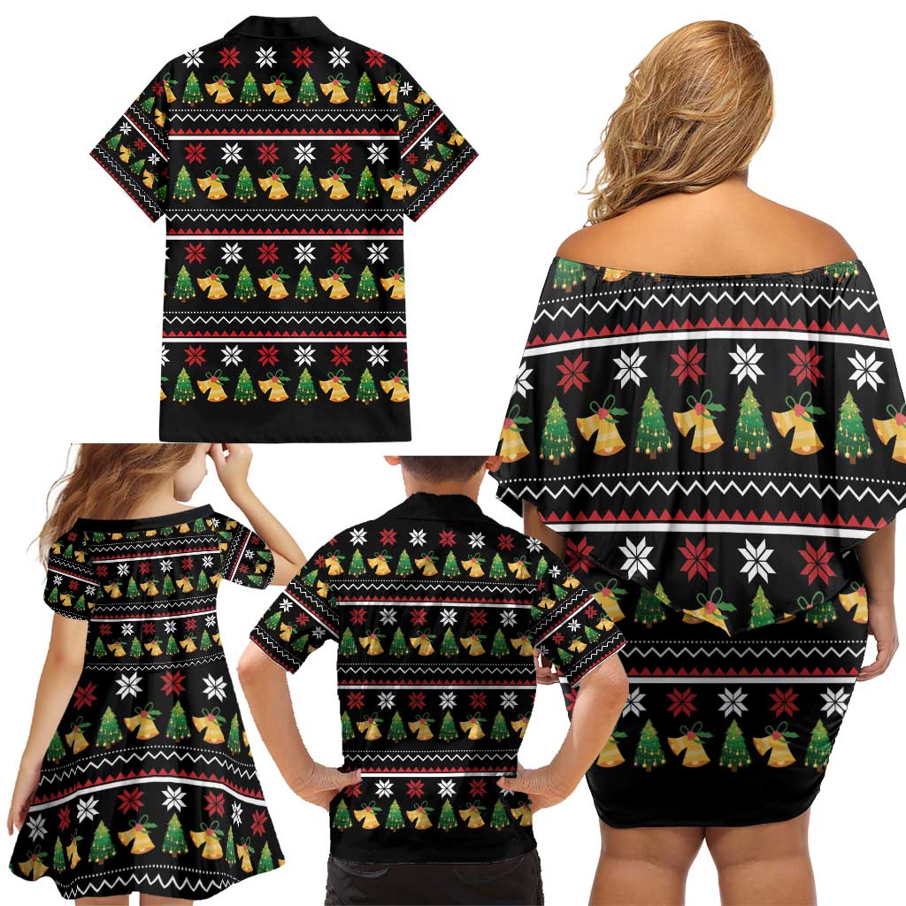 All I Want For Christmas Is My Two Front Teeth Family Matching Off Shoulder Short Dress and Hawaiian Shirt DT04 - Wonder Print Shop