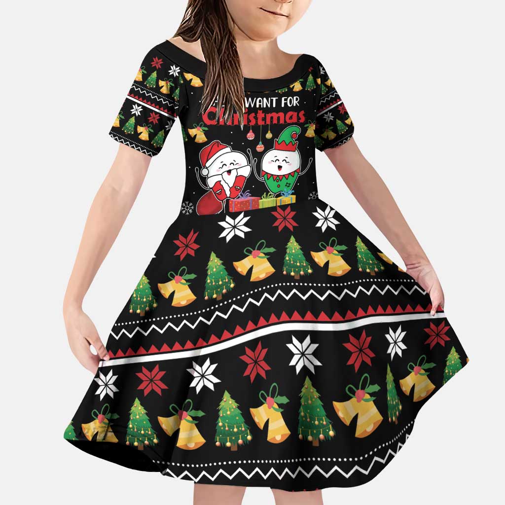 All I Want For Christmas Is My Two Front Teeth Family Matching Puletasi and Hawaiian Shirt DT04 - Wonder Print Shop