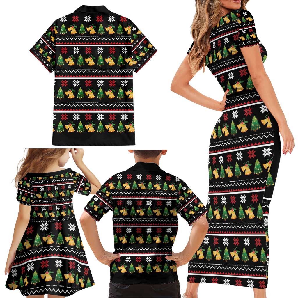 All I Want For Christmas Is My Two Front Teeth Family Matching Short Sleeve Bodycon Dress and Hawaiian Shirt DT04 - Wonder Print Shop