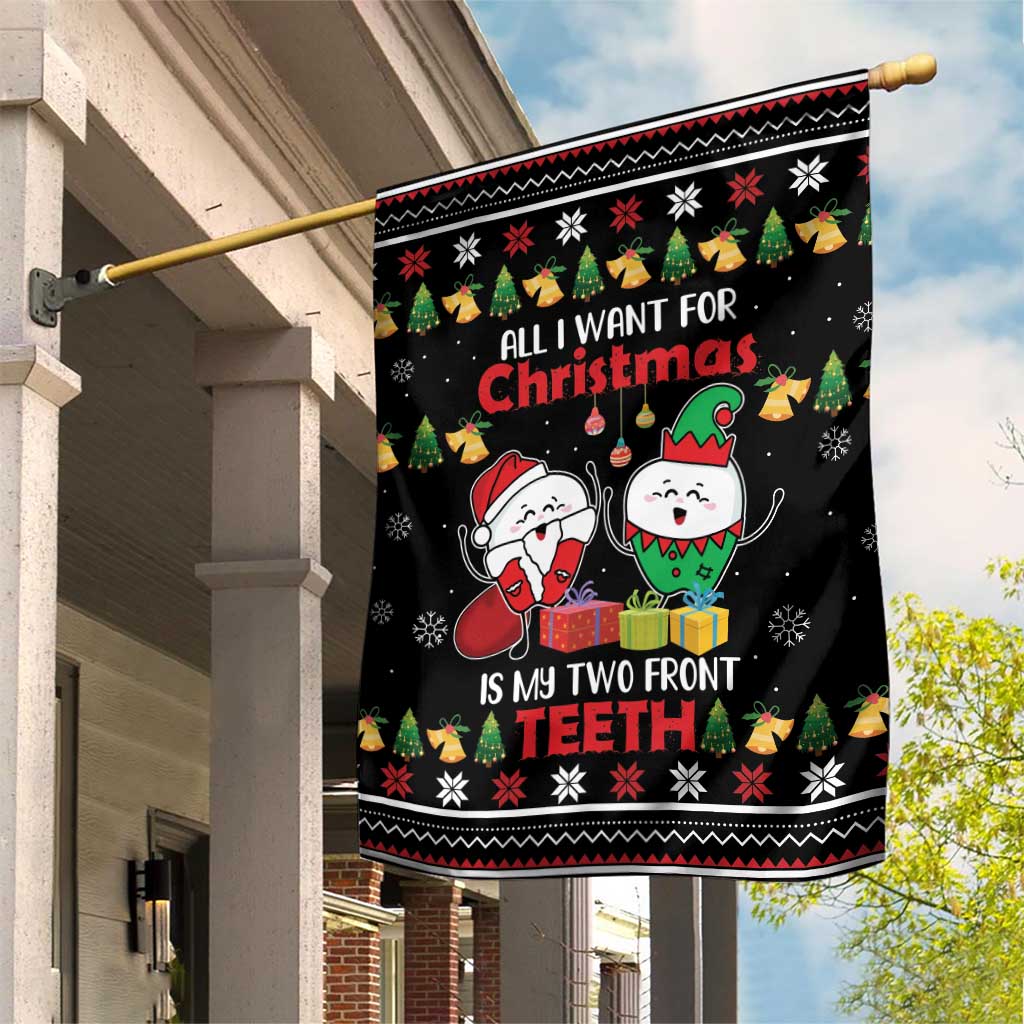 All I Want For Christmas Is My Two Front Teeth Garden Flag DT04 - Wonder Print Shop