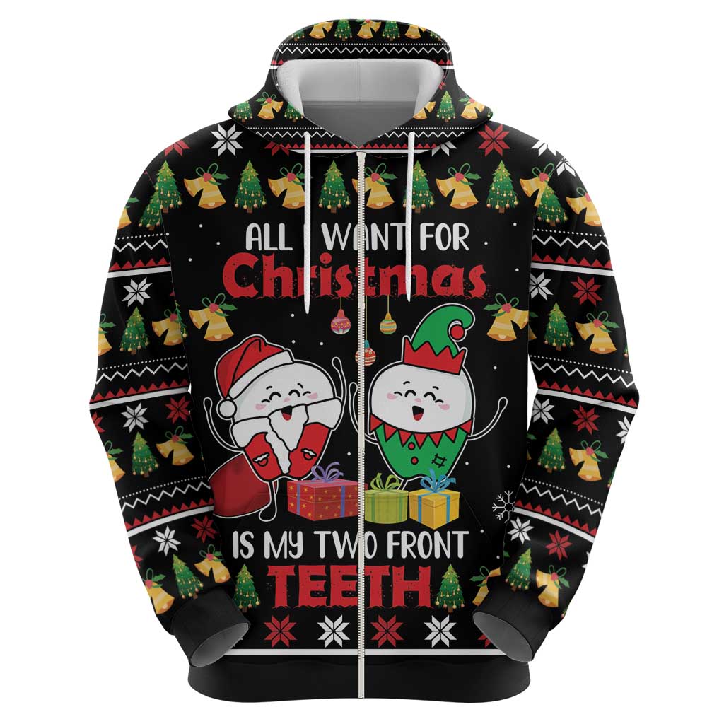 All I Want For Christmas Is My Two Front Teeth Hoodie DT04 - Wonder Print Shop
