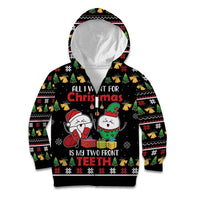All I Want For Christmas Is My Two Front Teeth Kid Hoodie DT04 - Wonder Print Shop