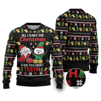 All I Want For Christmas Is My Two Front Teeth Ugly Christmas Sweater DT04 - Wonder Print Shop