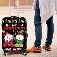All I Want For Christmas Is My Two Front Teeth Luggage Cover DT04 - Wonder Print Shop