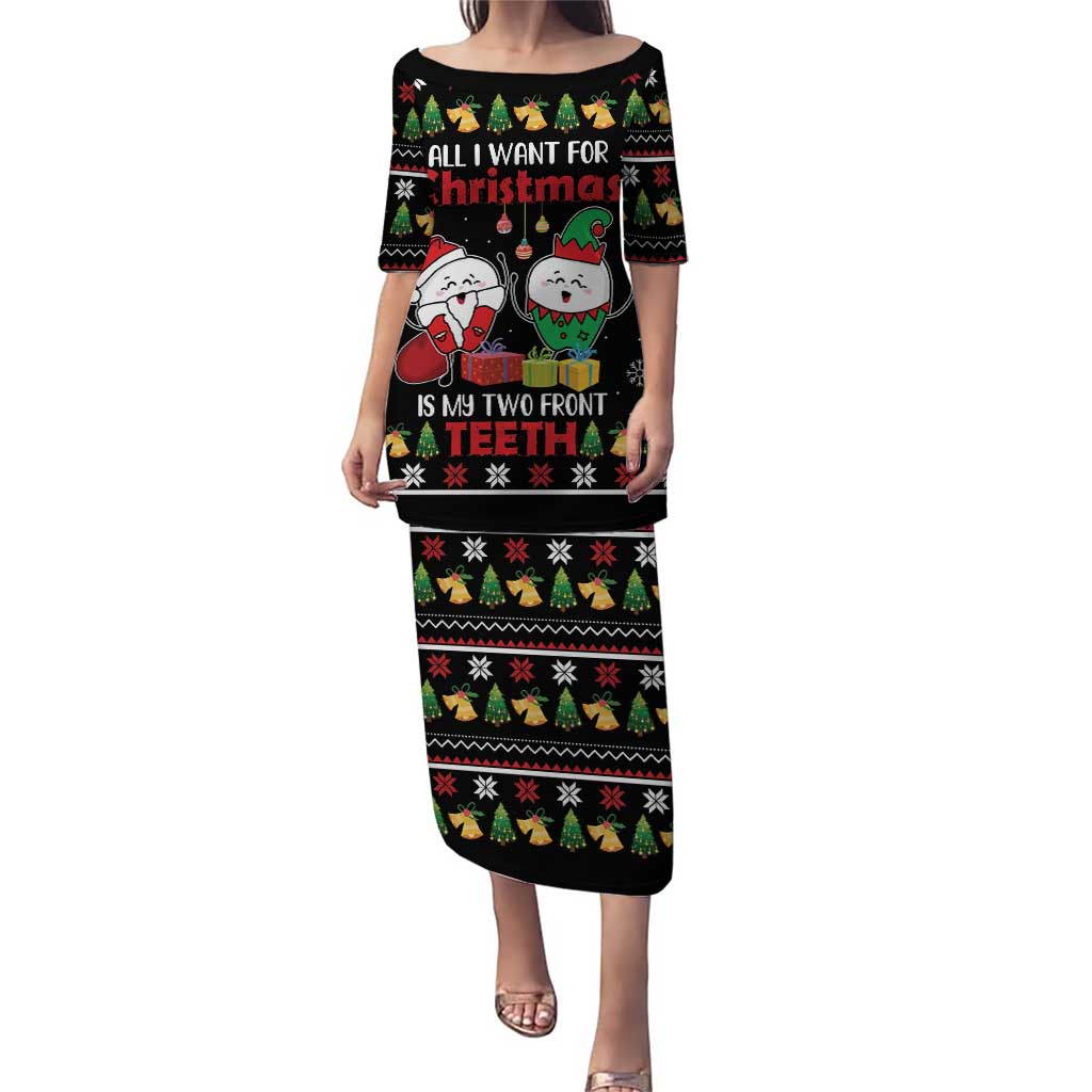 All I Want For Christmas Is My Two Front Teeth Puletasi DT04 - Wonder Print Shop
