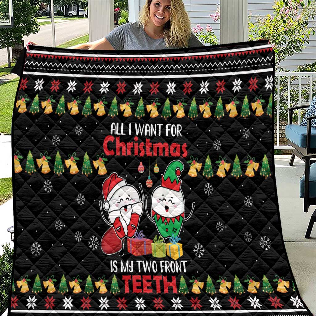 All I Want For Christmas Is My Two Front Teeth Quilt DT04 - Wonder Print Shop