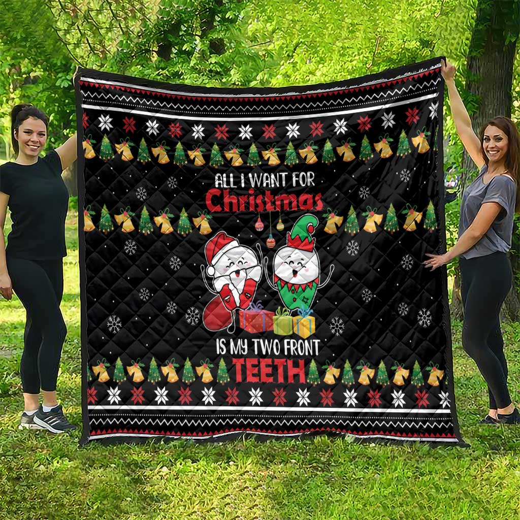All I Want For Christmas Is My Two Front Teeth Quilt DT04 - Wonder Print Shop