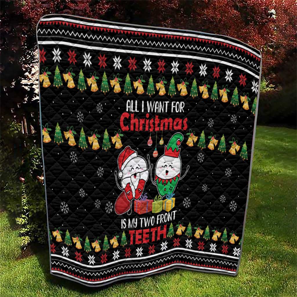 All I Want For Christmas Is My Two Front Teeth Quilt DT04 - Wonder Print Shop