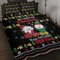 All I Want For Christmas Is My Two Front Teeth Quilt Bed Set DT04 - Wonder Print Shop