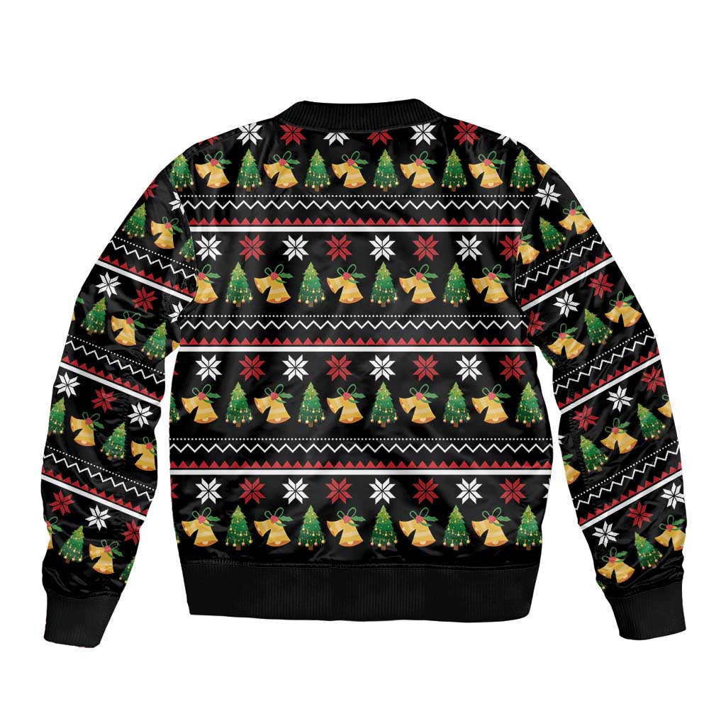 All I Want For Christmas Is My Two Front Teeth Sleeve Zip Bomber Jacket DT04 - Wonder Print Shop