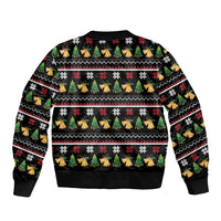 All I Want For Christmas Is My Two Front Teeth Sleeve Zip Bomber Jacket DT04 - Wonder Print Shop