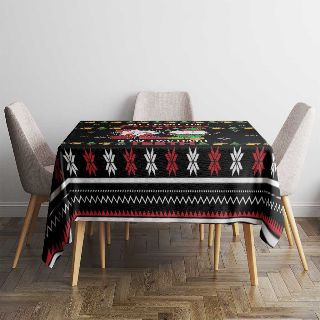 All I Want For Christmas Is My Two Front Teeth Tablecloth DT04 - Wonder Print Shop