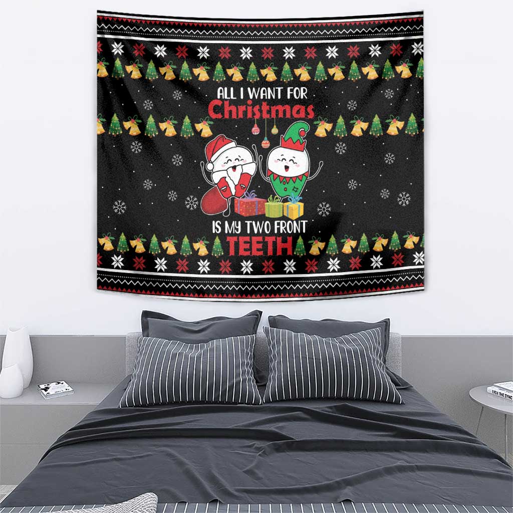 All I Want For Christmas Is My Two Front Teeth Tapestry DT04 - Wonder Print Shop