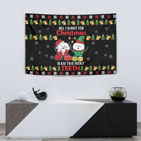 All I Want For Christmas Is My Two Front Teeth Tapestry DT04 - Wonder Print Shop