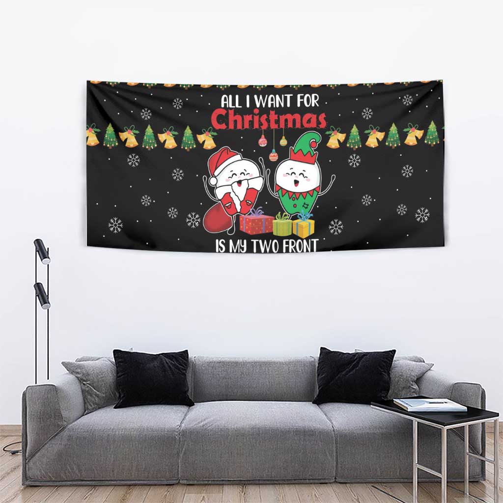 All I Want For Christmas Is My Two Front Teeth Tapestry DT04 - Wonder Print Shop